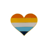 Aroace Pride Heart Enamel Pin